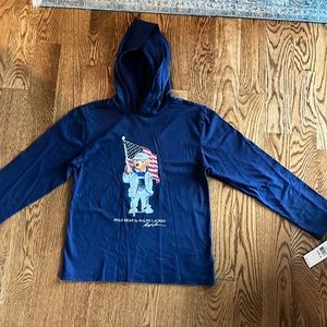 NWT Polo, bear Ralph, Lauren, kids team, USA hoodie